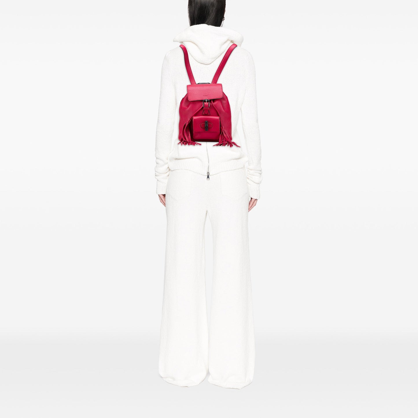 Gucci Leather Bamboo Daily Backpack