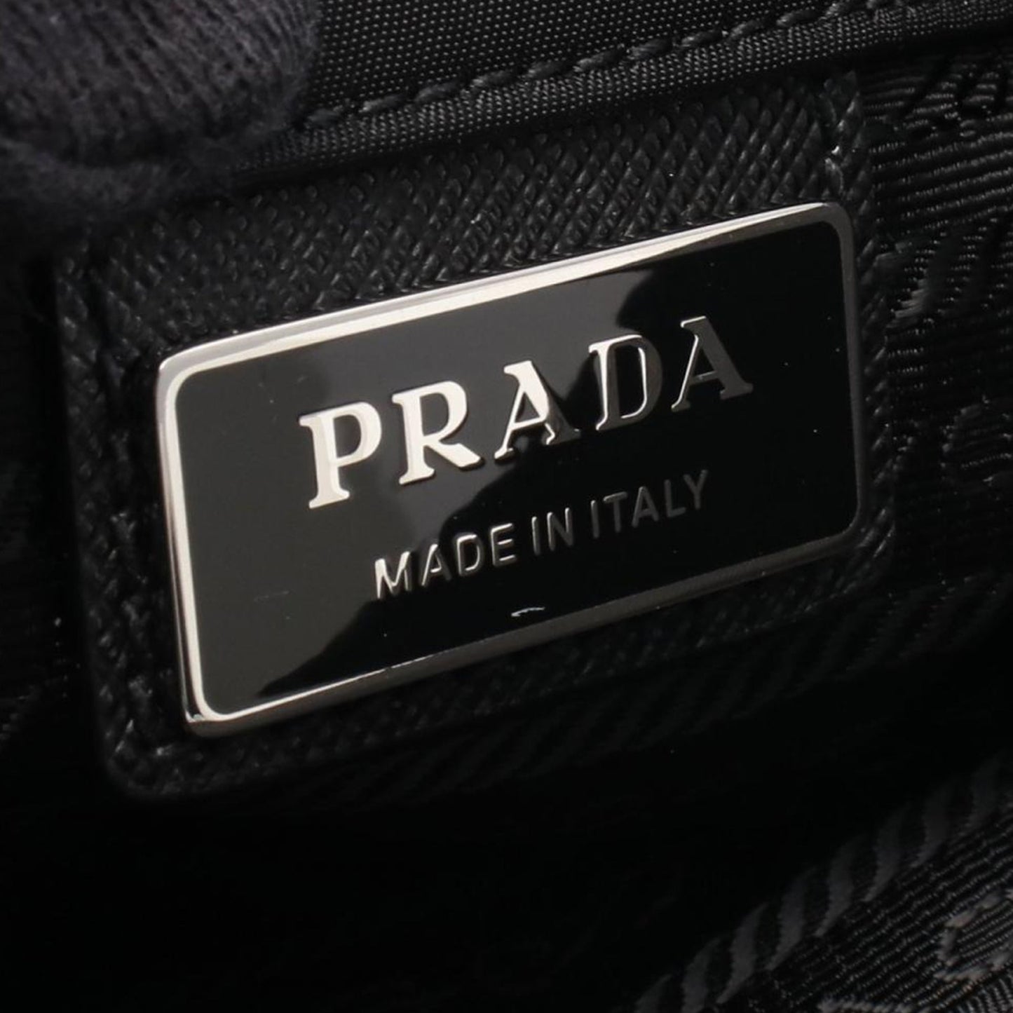 Prada Saffiano Trimmed Tessuto Messenger Bag