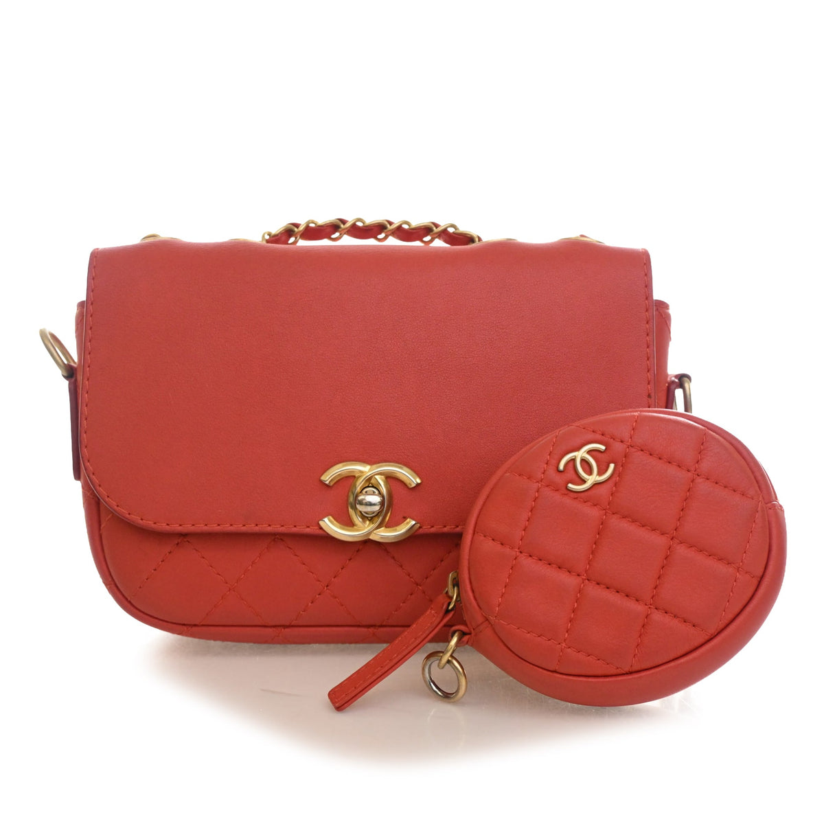 Chanel Quilted Calfskin Multi Pouching Flap and Coin Purse