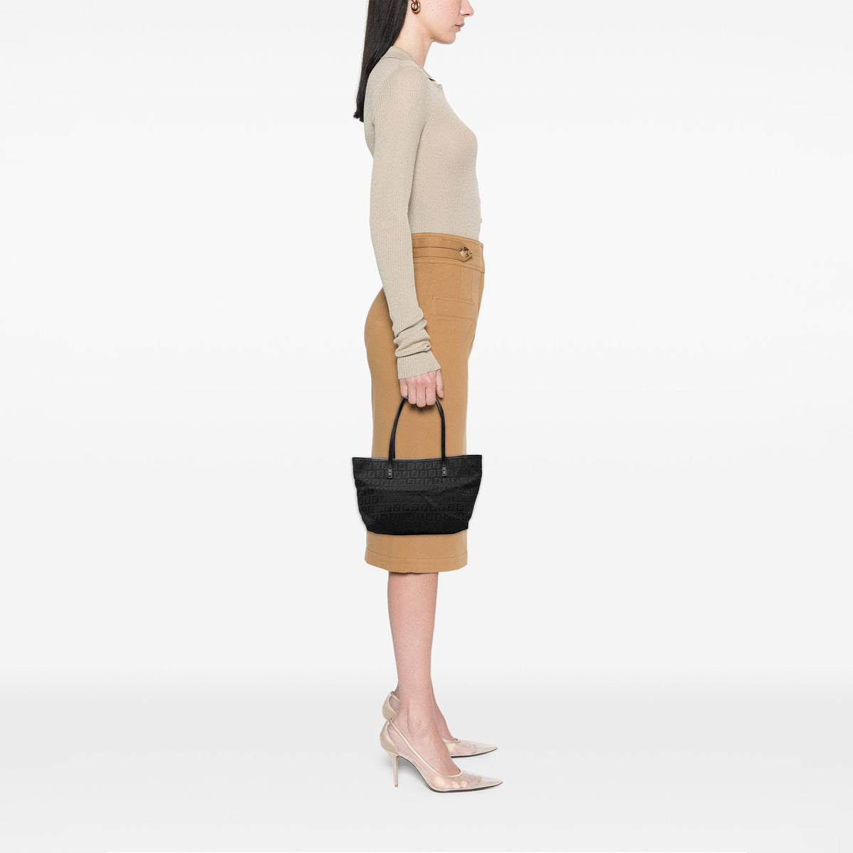 Fendi Zucchino Canvas Tote