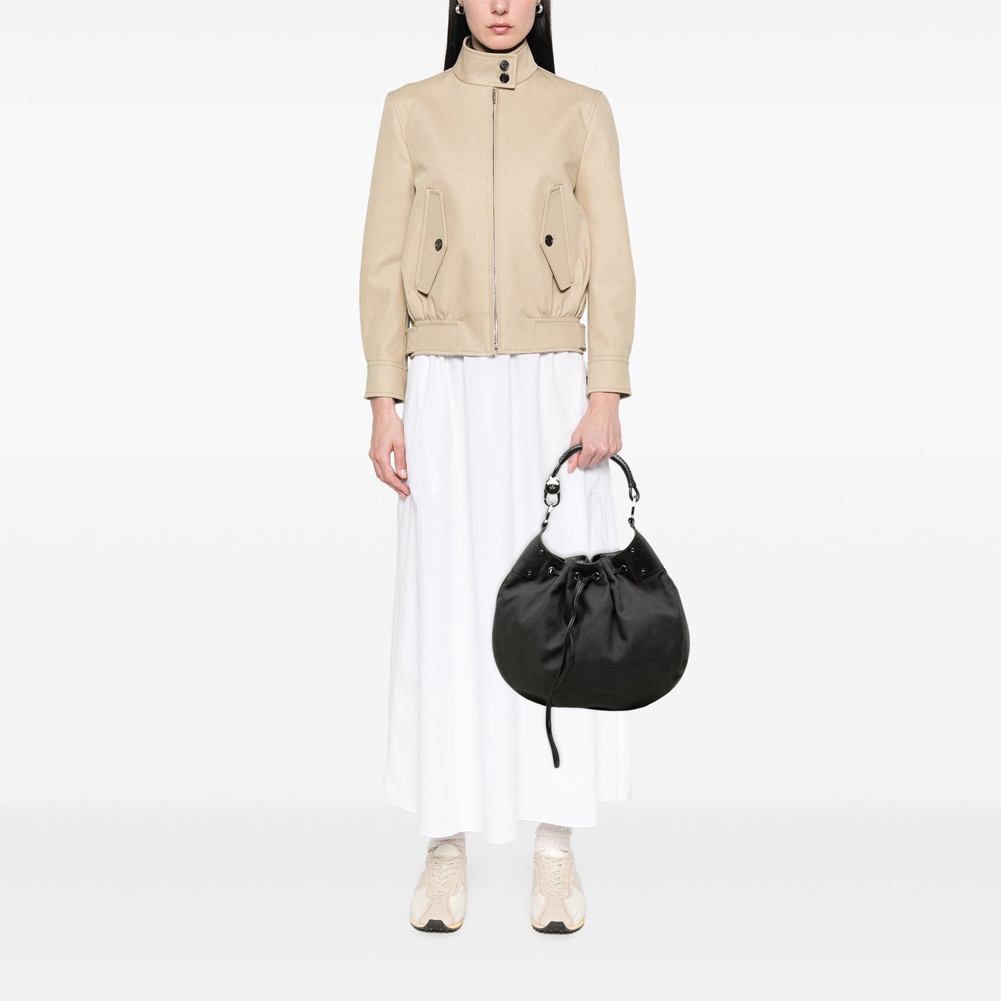 Gucci Canvas Drawstring Hobo
