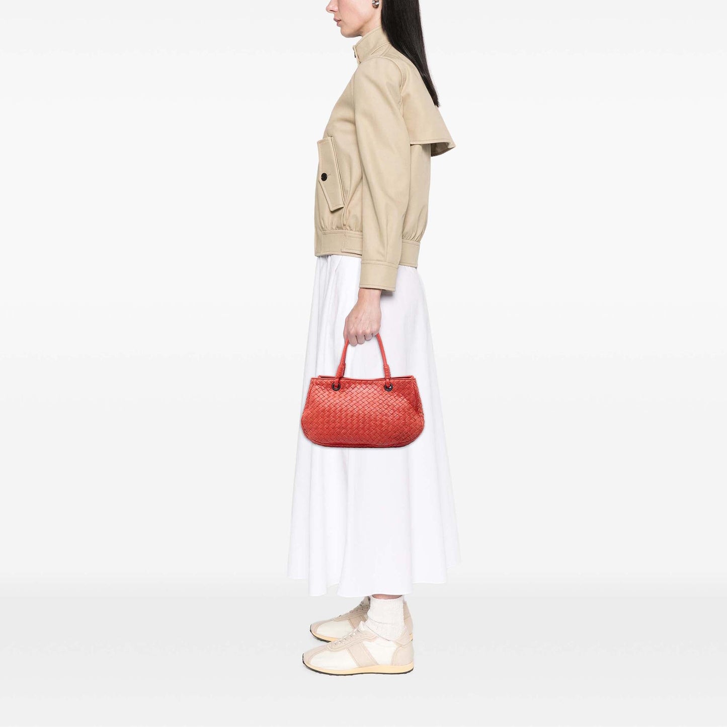 Bottega Veneta Nappa Intrecciato Top Handle Bag
