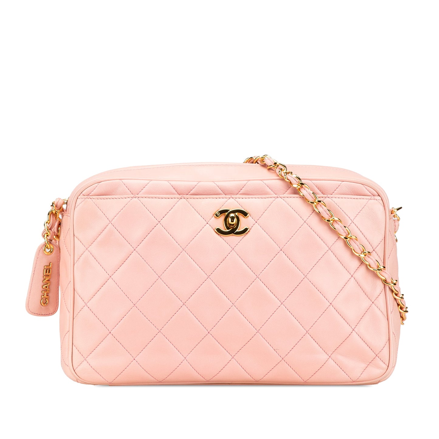 Chanel CC Quilted Lambskin Camera Crossbody