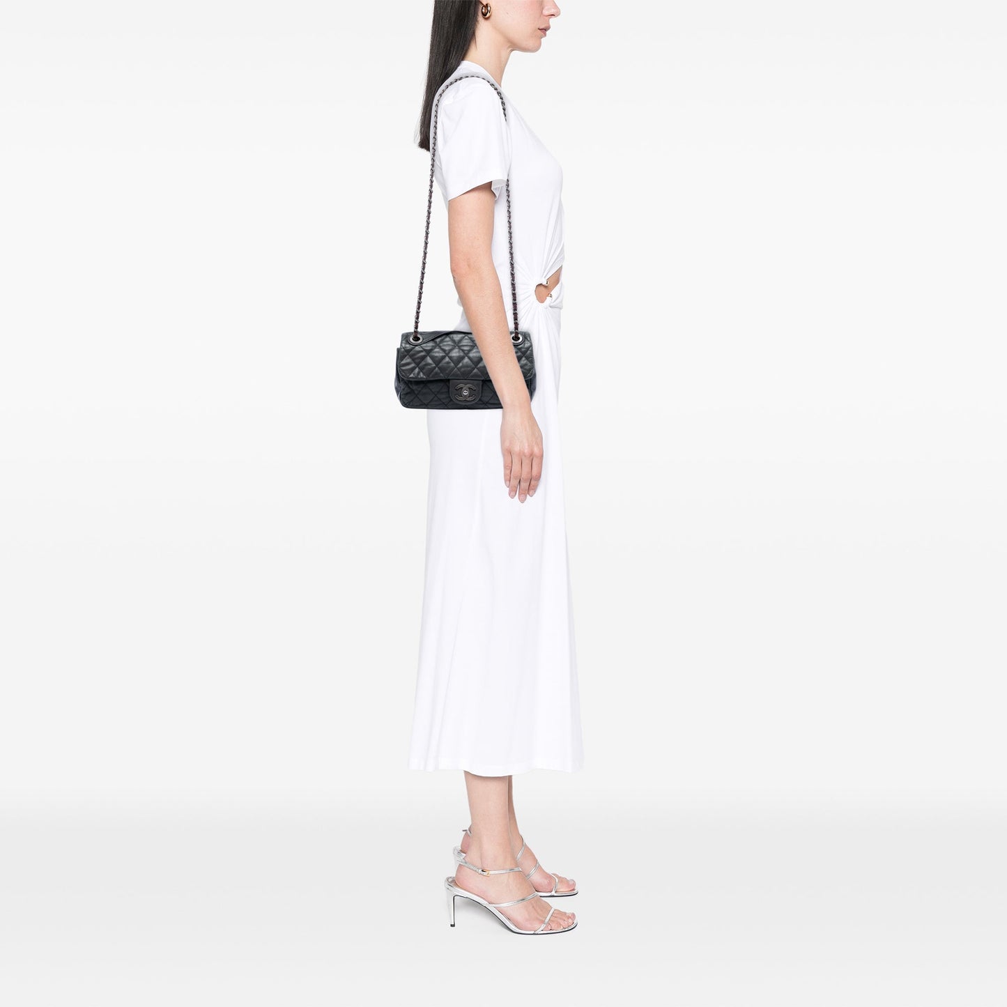 Chanel Medium Iridescent Calfskin In The Mix Flap