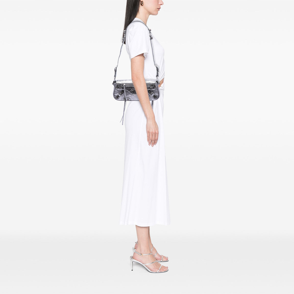 Balenciaga Metallic Lambskin Le Cagole Shoulder Bag XS