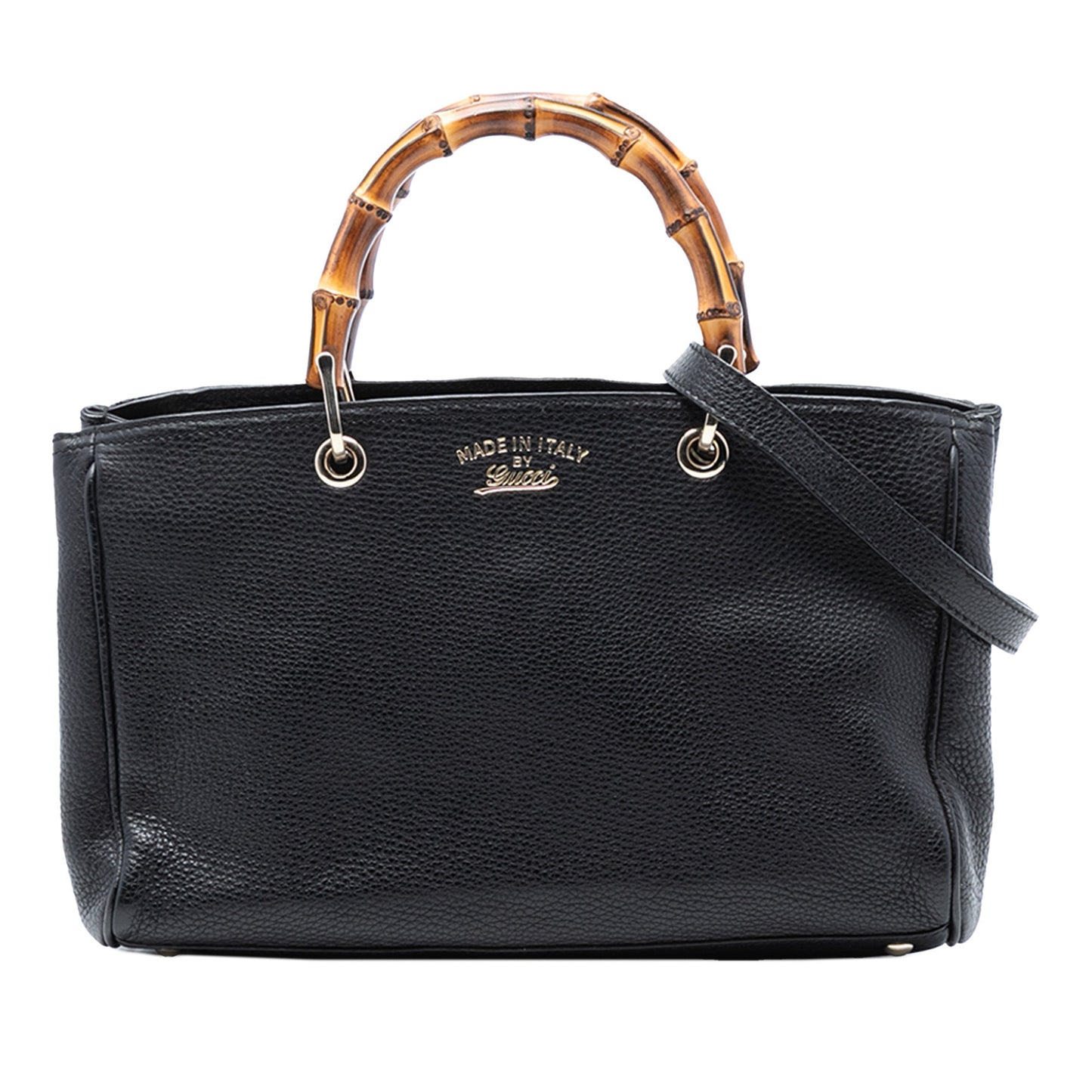 Gucci Medium Calfskin Bamboo Shopper Satchel