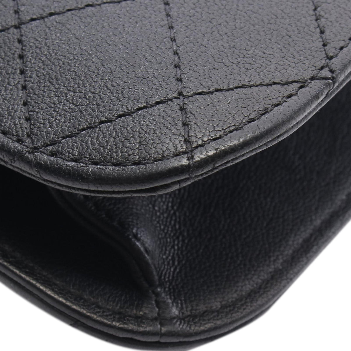 Chanel Large Quilted Sheepskin Front Chain Flap