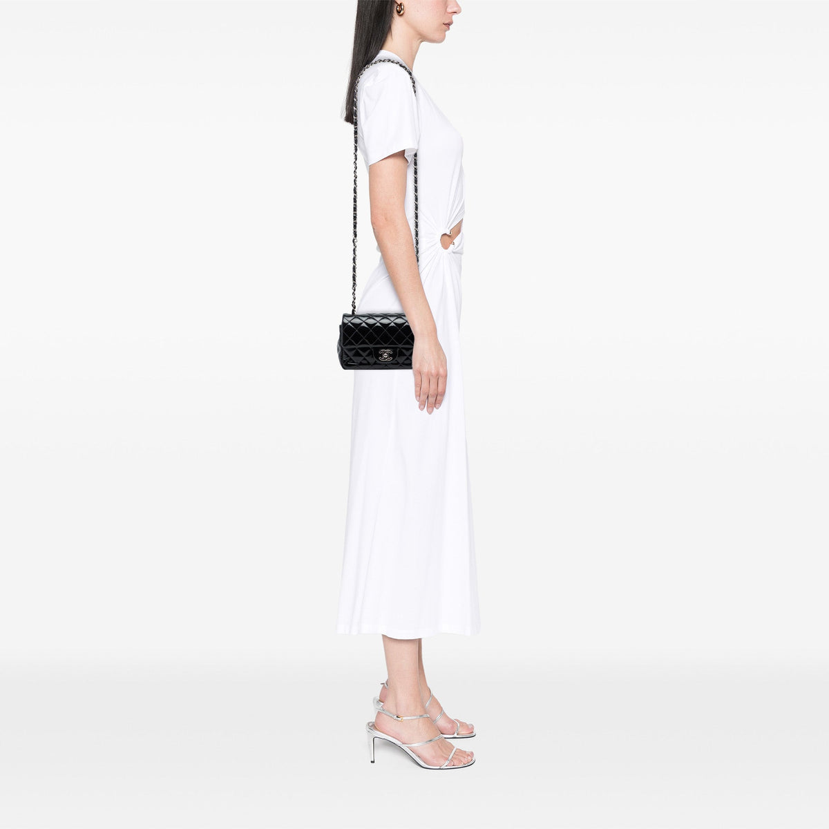 Chanel Mini Rectangular Classic Patent Single Flap