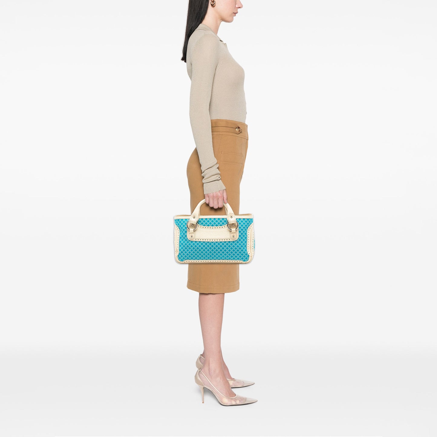 Celine Macadam Canvas Boogie Handbag