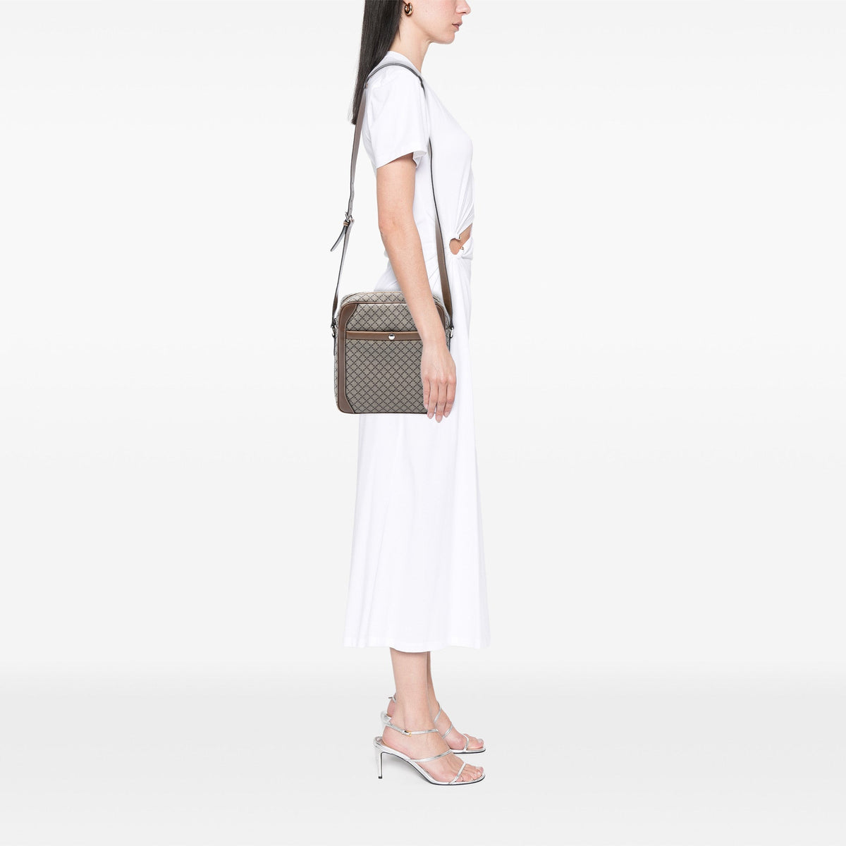 Gucci Diamante Coated Canvas Zip Crossbody