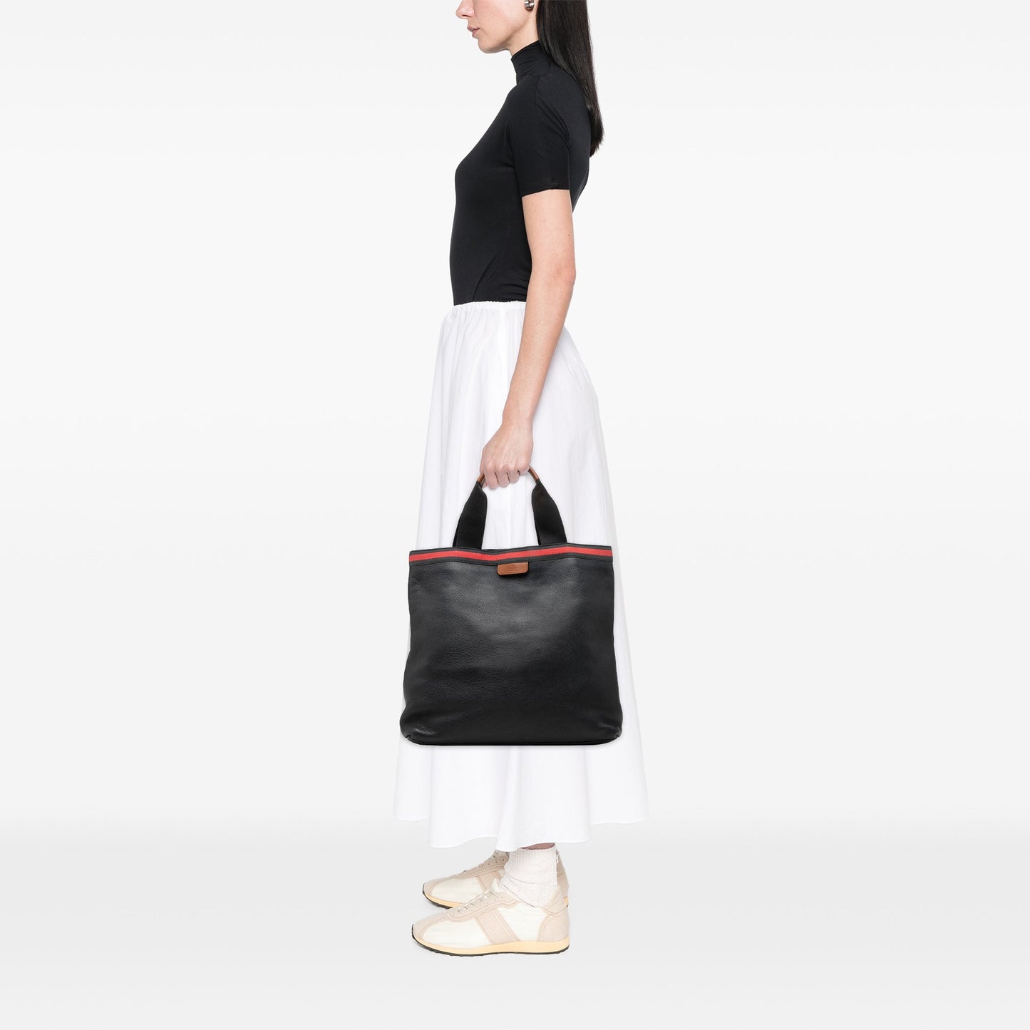 Gucci Calfskin Web Tote