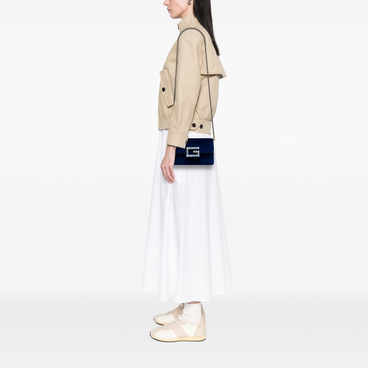 Gucci Crystal G Velvet Broadway Crossbody