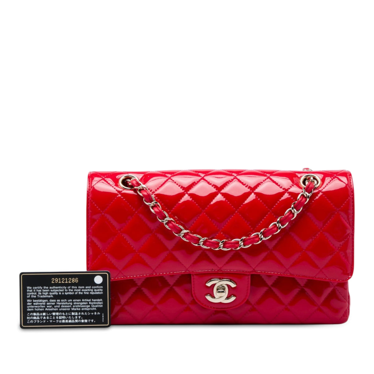Chanel Medium Classic Patent Double Flap