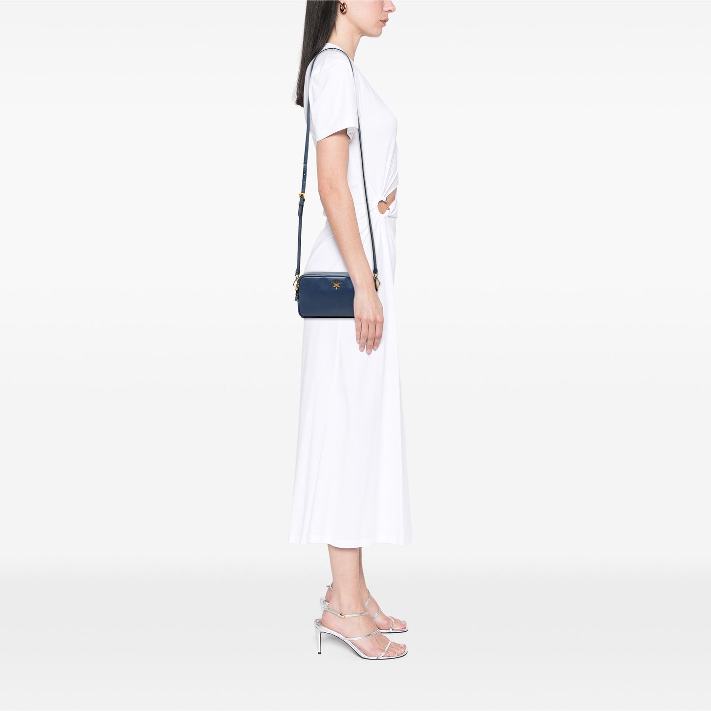 Prada Mini Saffiano Double Zip Crossbody