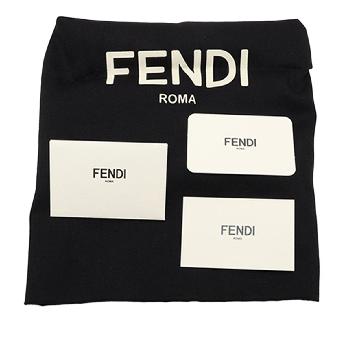 Fendi Zucca Canvas Handbag — Black