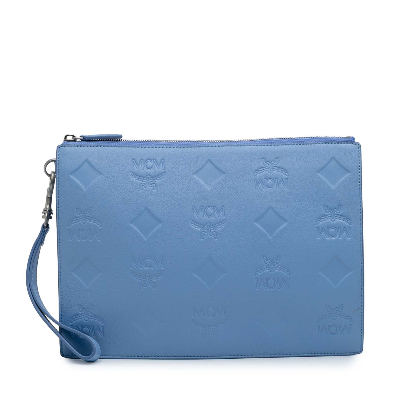 MCM Leather Aren Zip Pouch