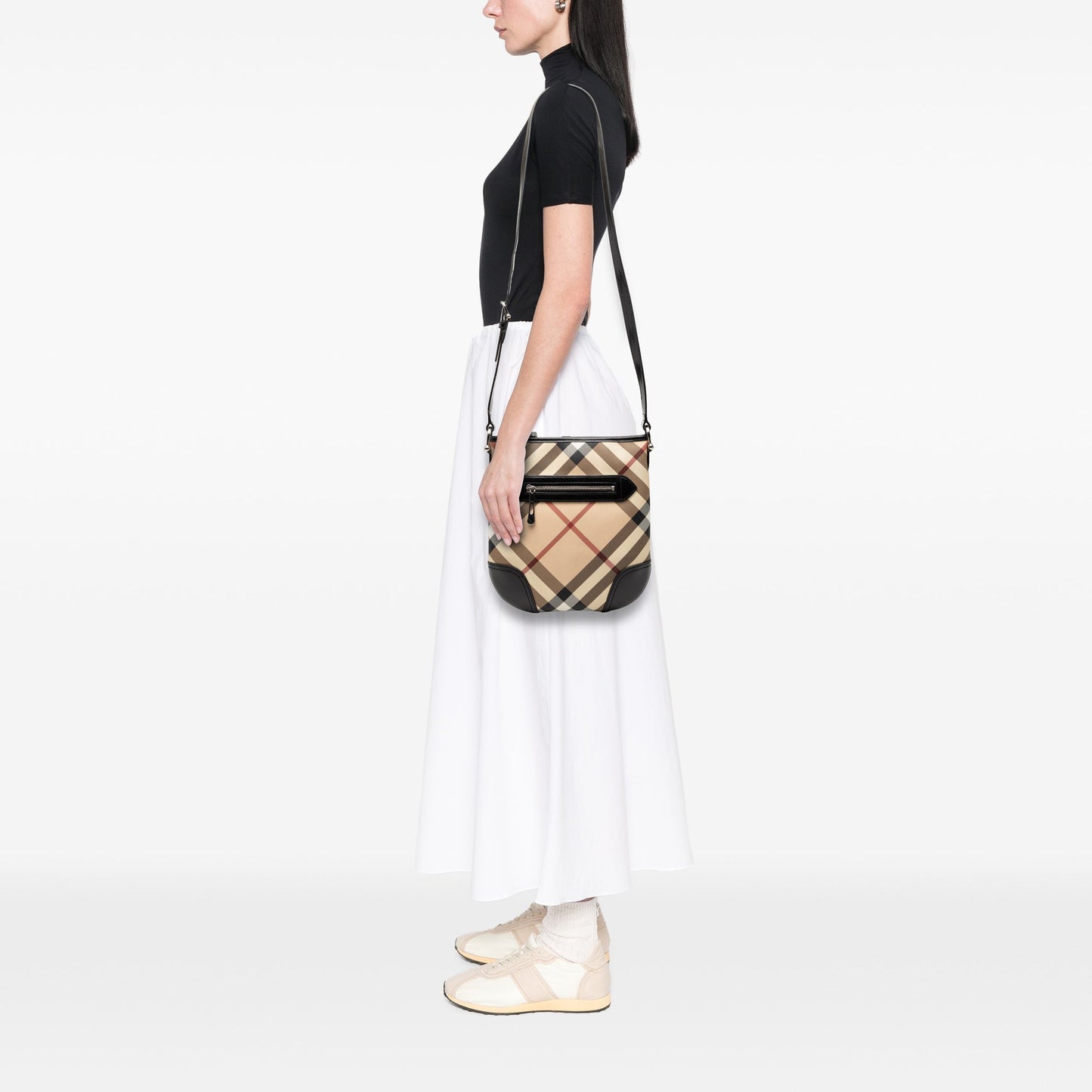 Burberry Supernova Check Coated Canvas Dryden Crossbody