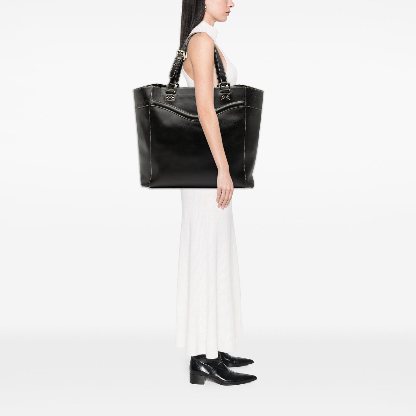 Gucci Leather Hysteria Crest Tote