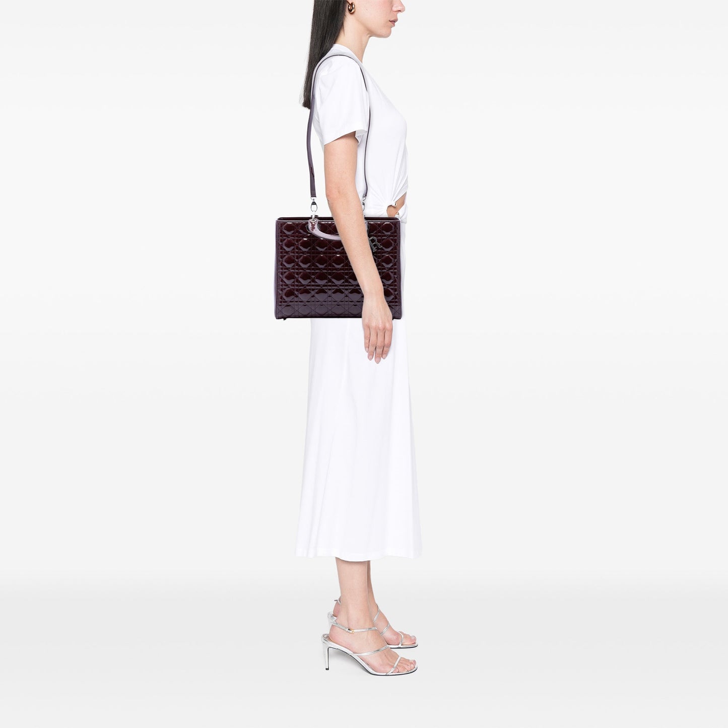 Dior Large Patent Cannage Lady Dior