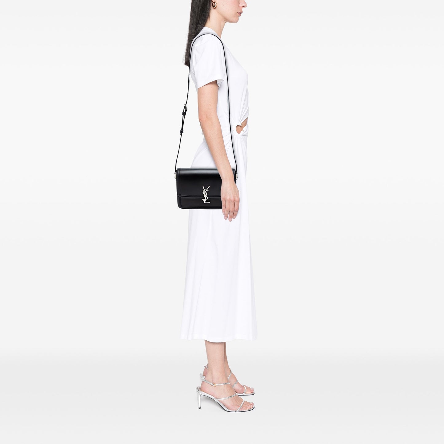 Saint Laurent Medium Calfskin Solferino Satchel In Box