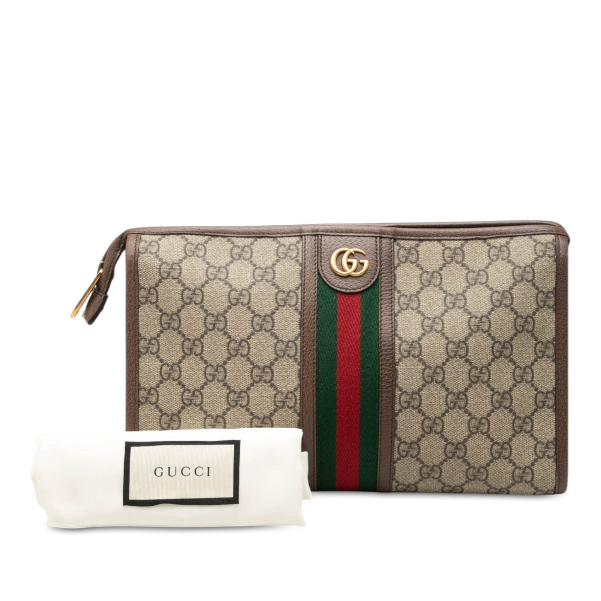Gucci GG Supreme Web Ophidia Clutch