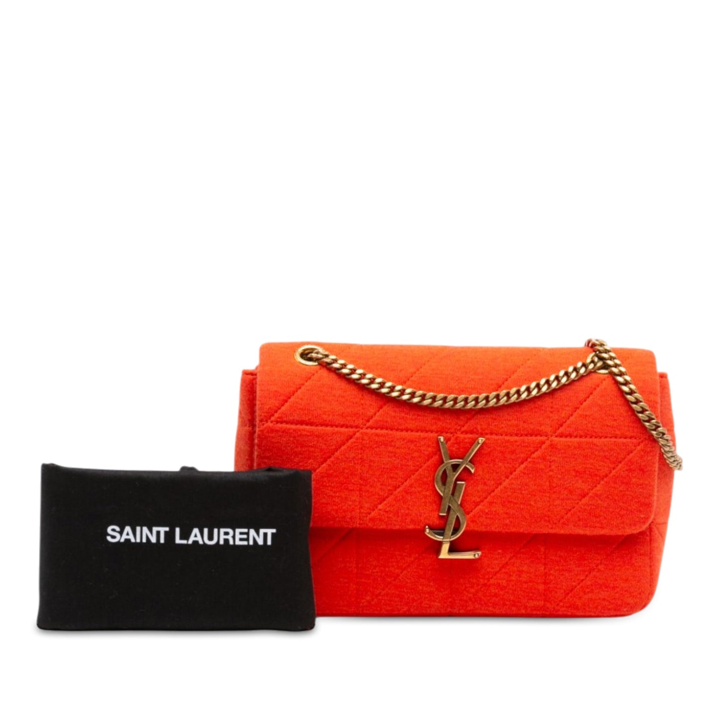 Saint Laurent Medium Jersey Wool Patchwork Jamie Crossbody