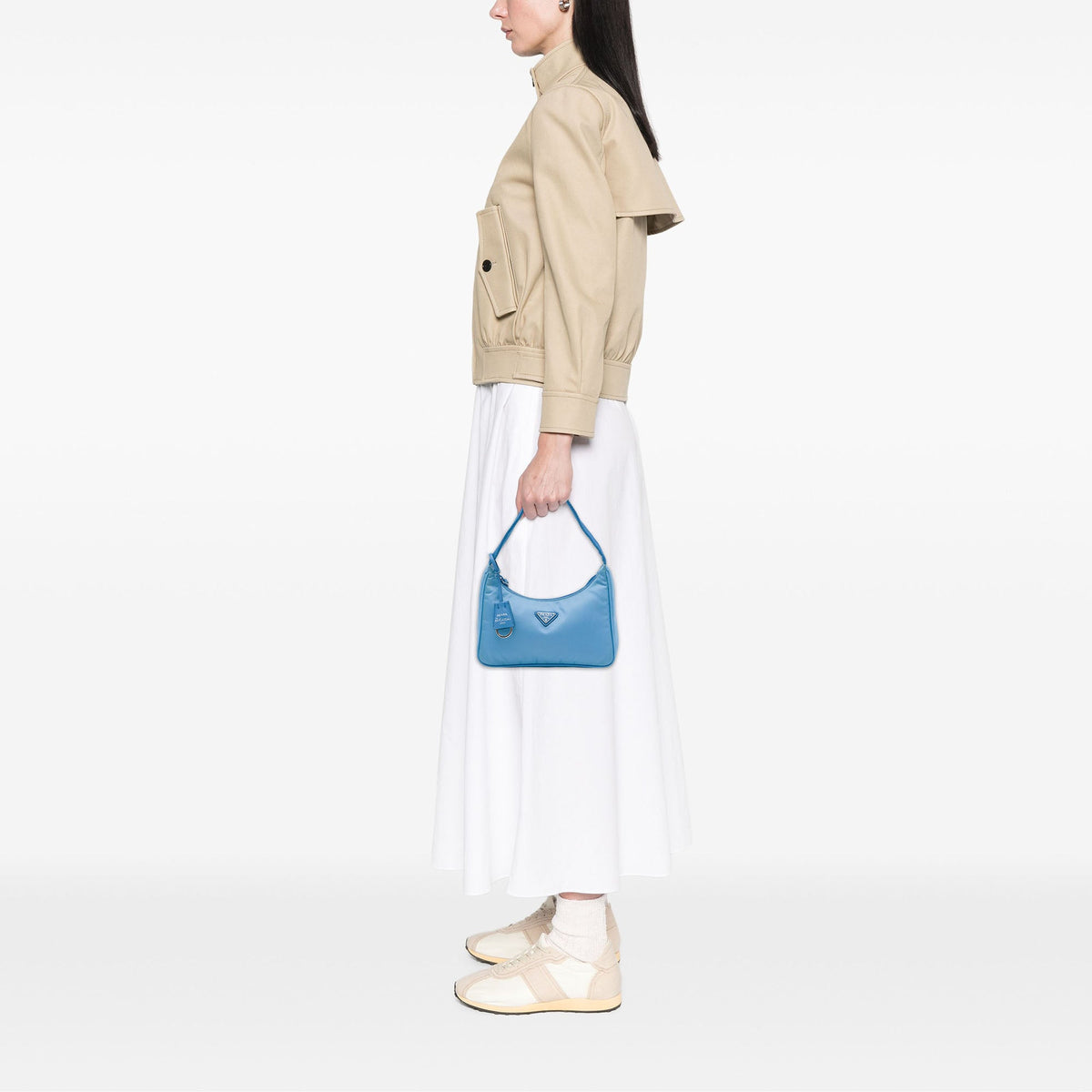 Prada Mini Tessuto Re Edition 2000 Shoulder Bag — Blue