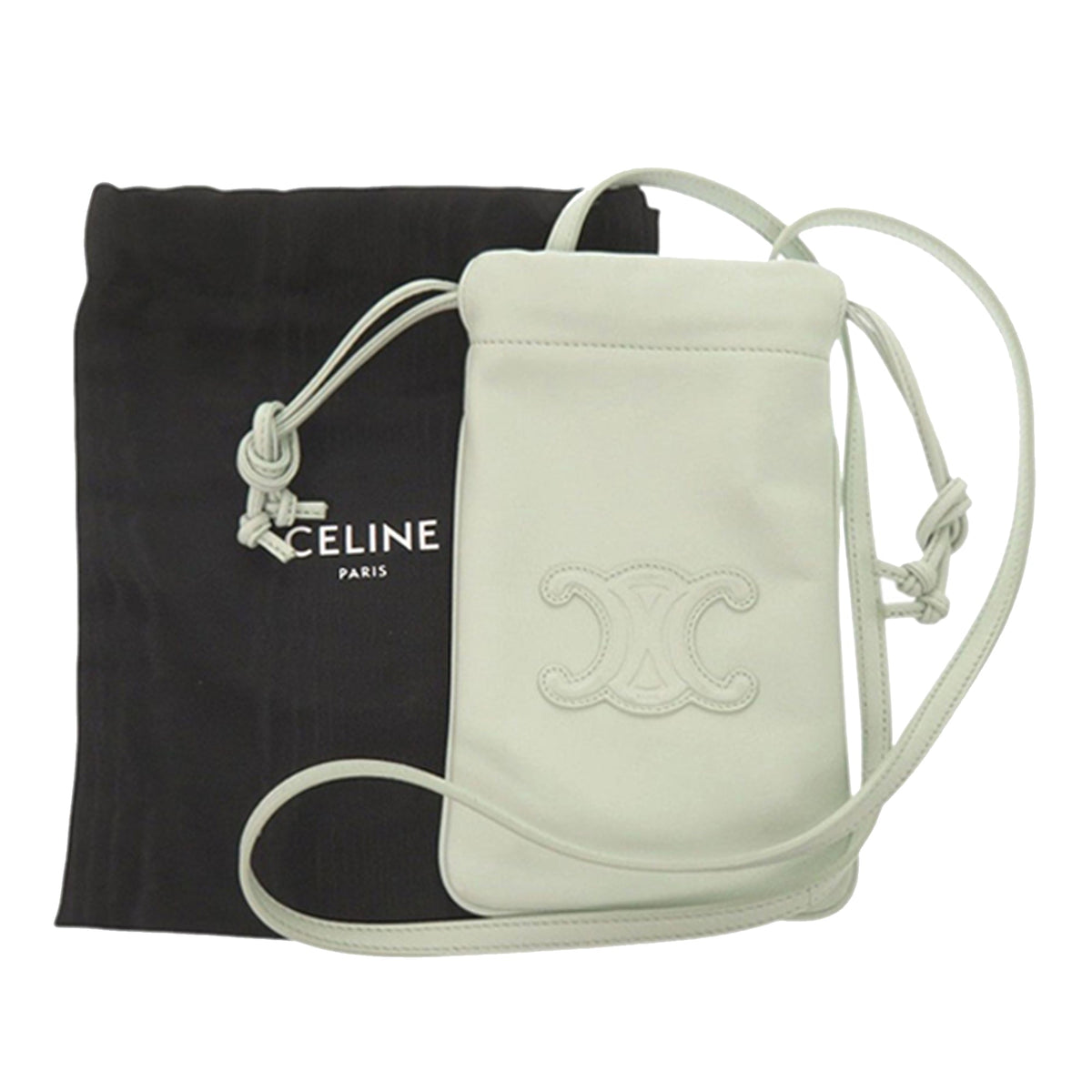 Celine Calfskin Cuir Triomphe Phone Pouch