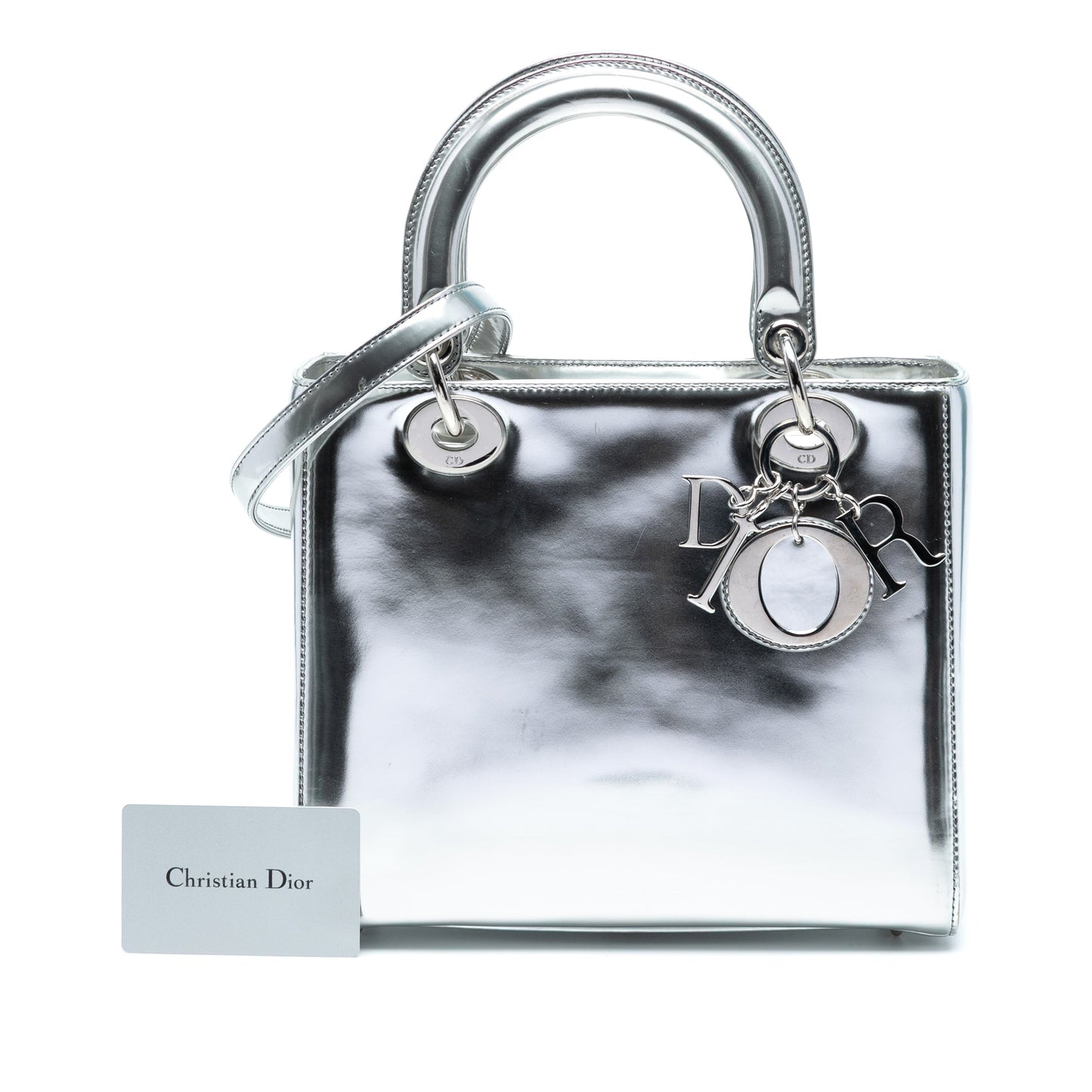 Dior Medium Metallic Patent Lady Dior