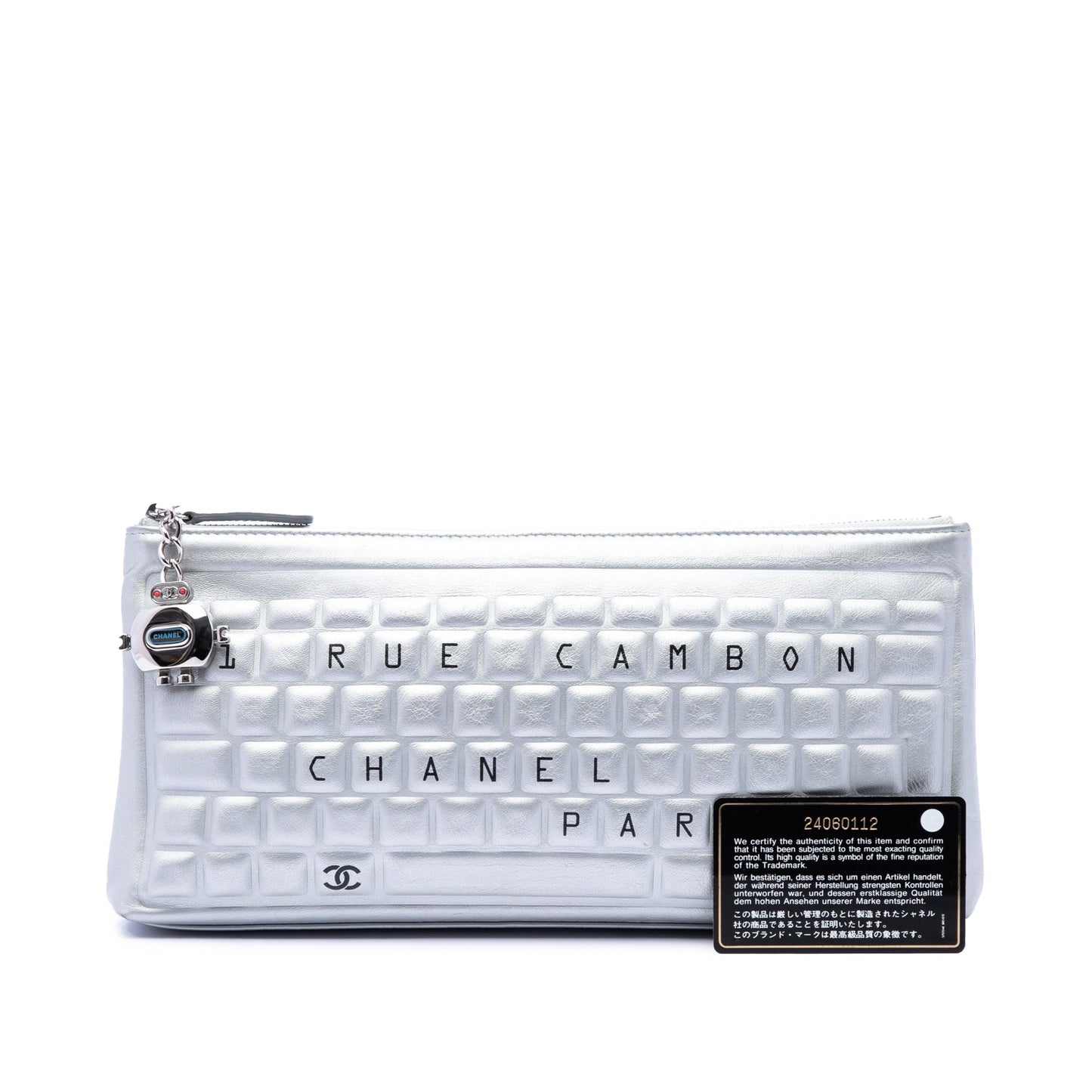 Chanel Metallic Calfskin Keyboard Clutch