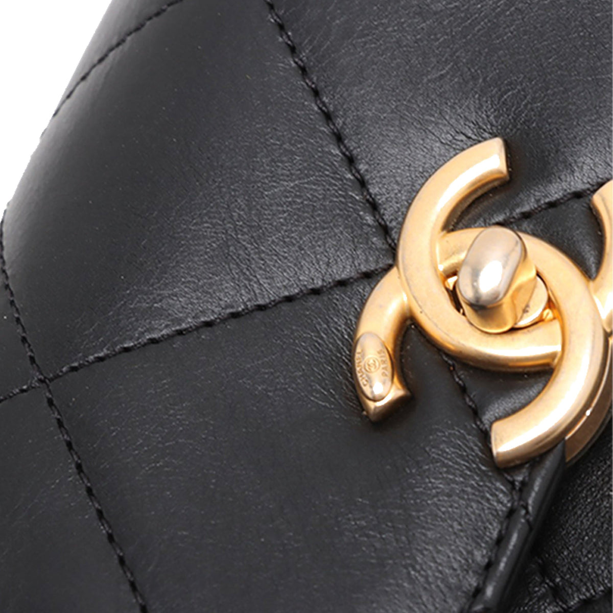 Chanel Micro Quilted Lambskin Single Flap — Black