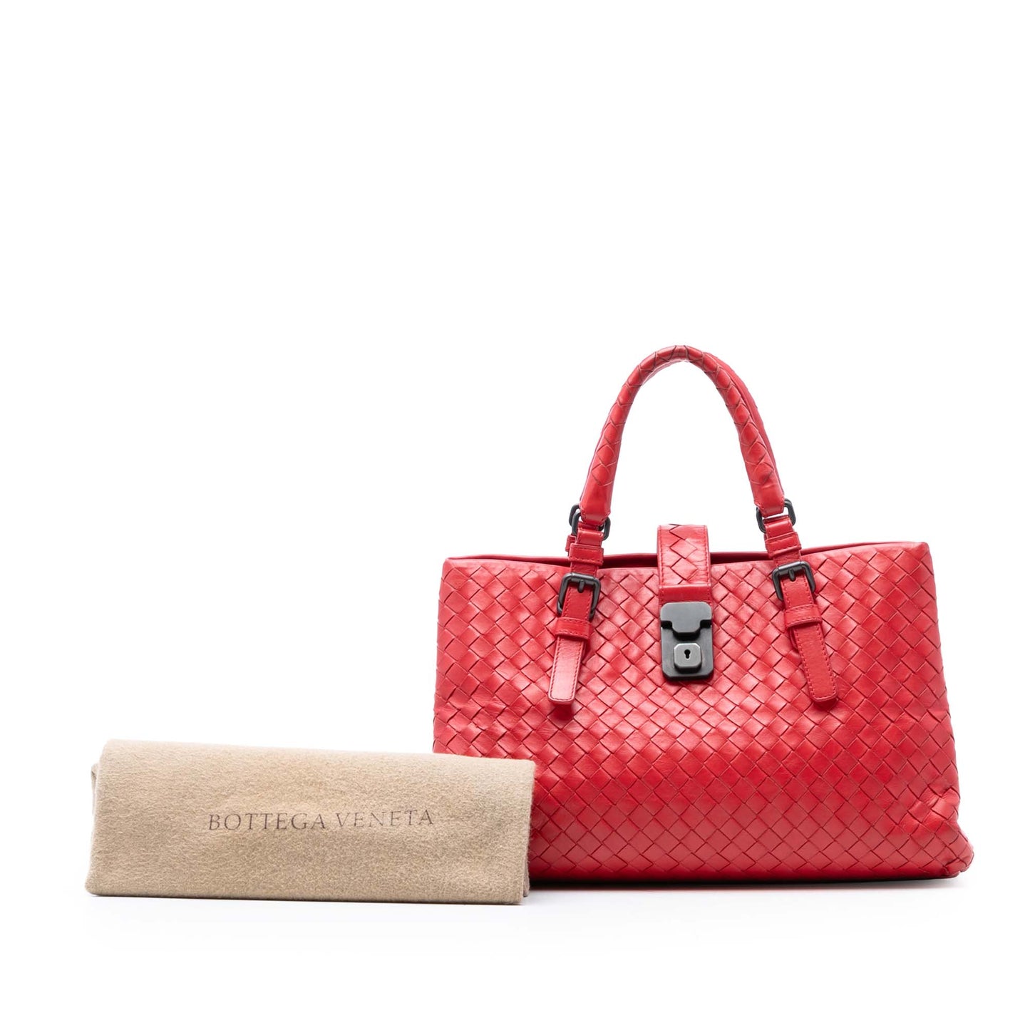 Bottega Veneta Small Nappa Intrecciato Roma Satchel