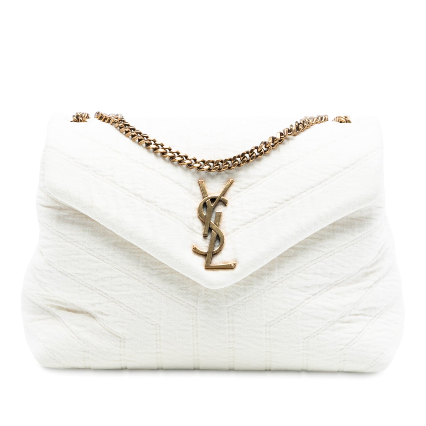 Saint Laurent Small Jersey Loulou Puffer Shoulder Bag
