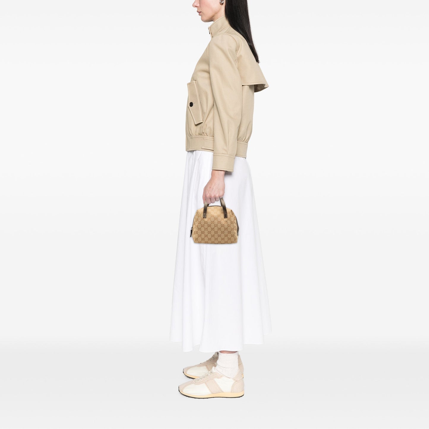 Gucci Mini GG Canvas Balthus Tofu Bag
