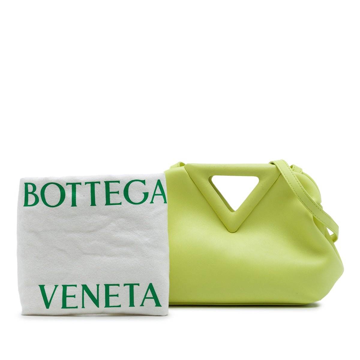 Bottega Veneta Small Leather The Point Triangle Satchel