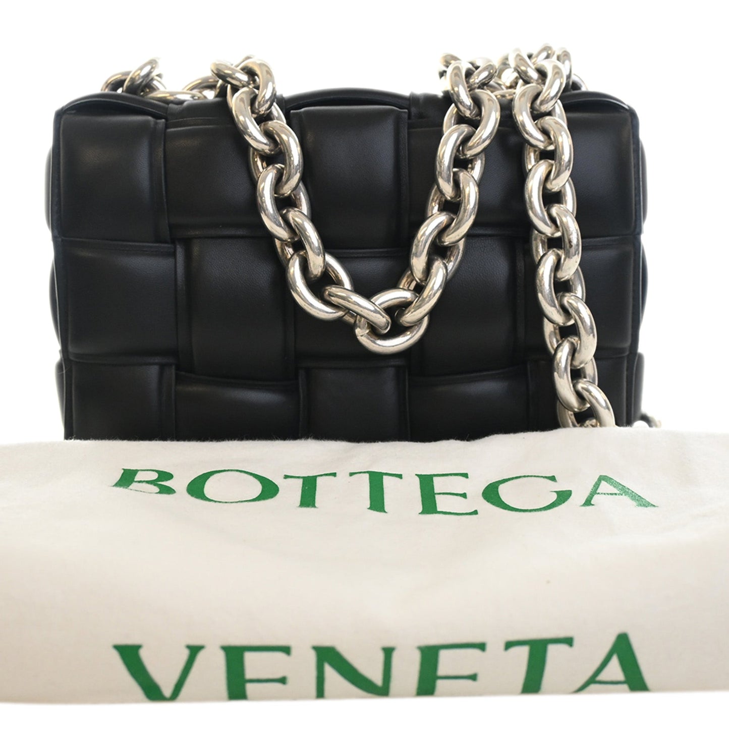 Bottega Veneta Nappa Intrecciato Padded Chain Cassette Satchel