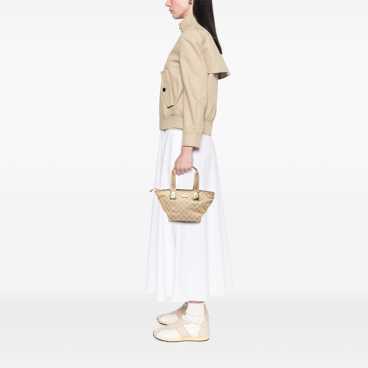 Gucci GG Canvas Web Tote