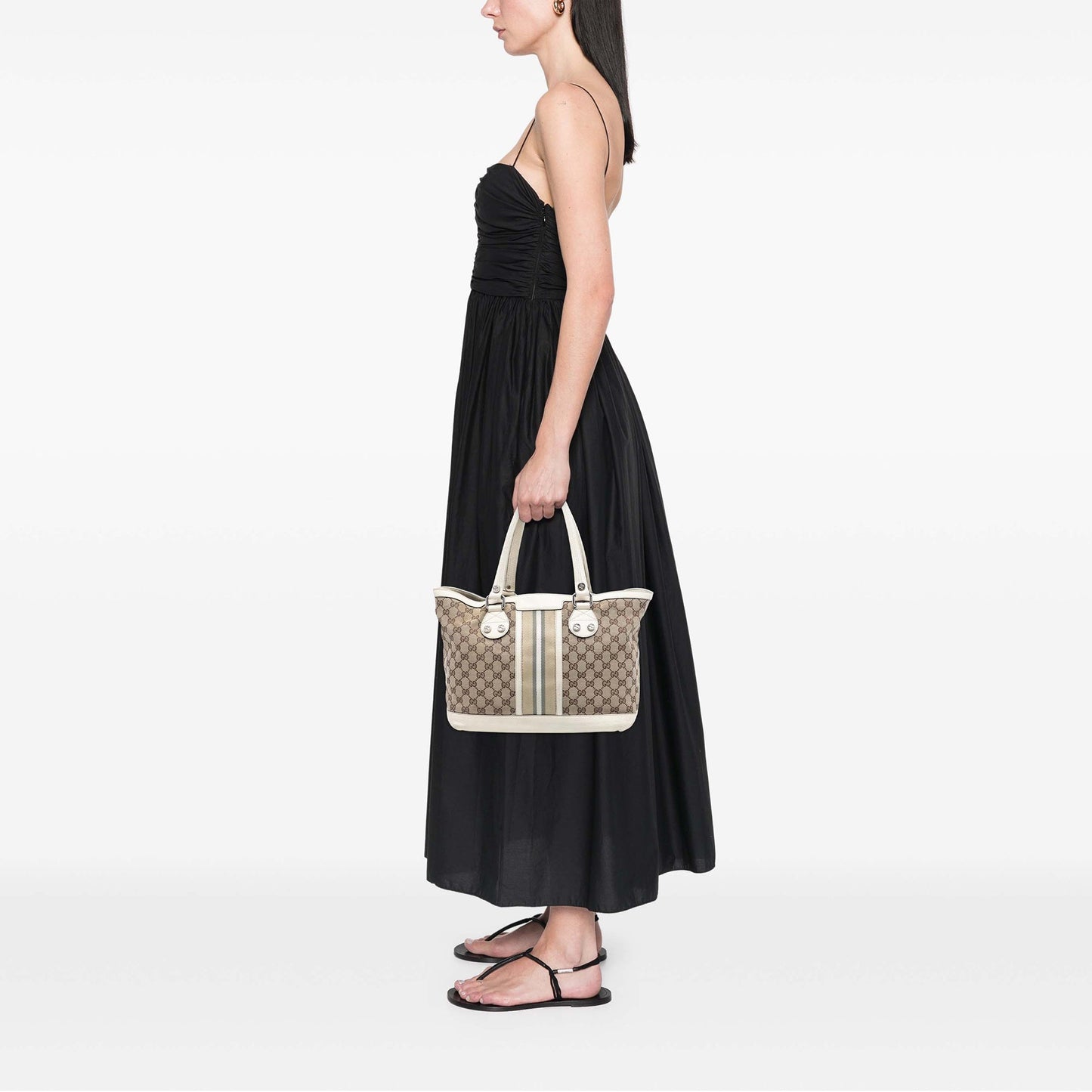Gucci GG Canvas Web Sunset Tote