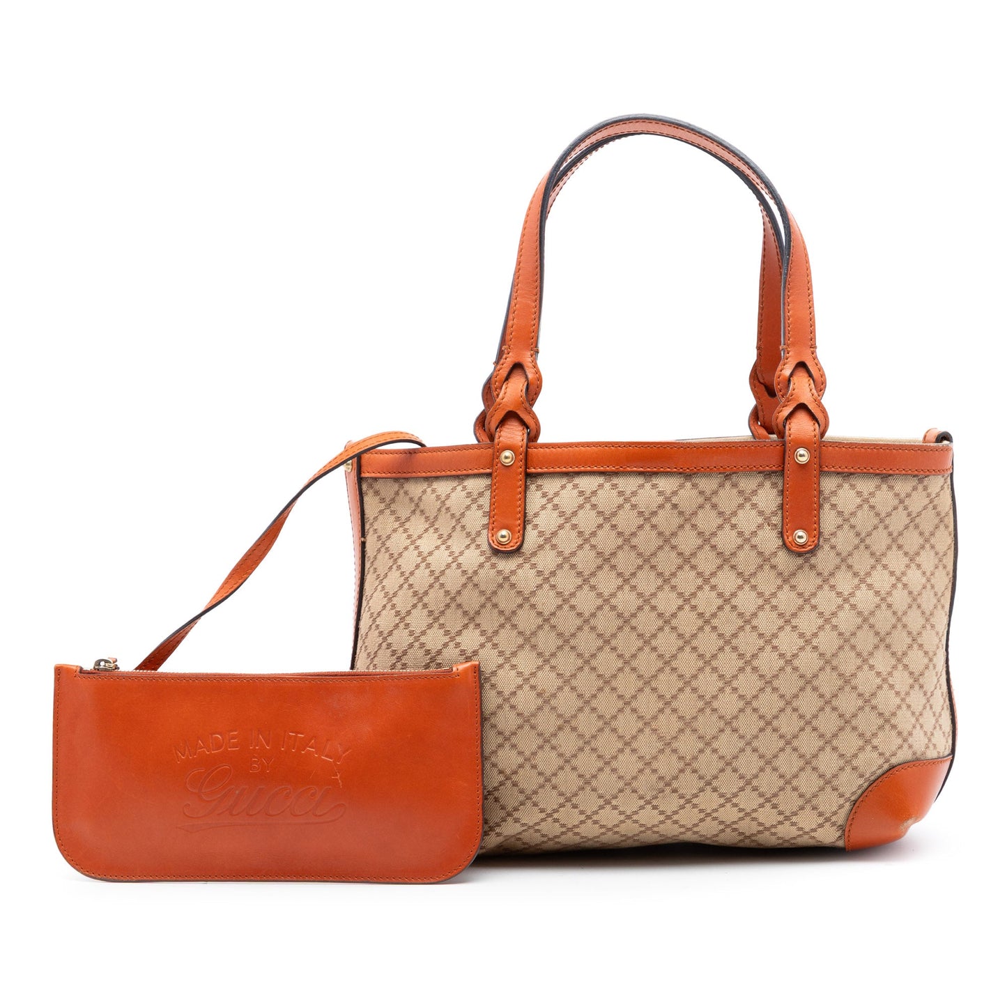 Gucci Small Diamante Canvas Craft Tote
