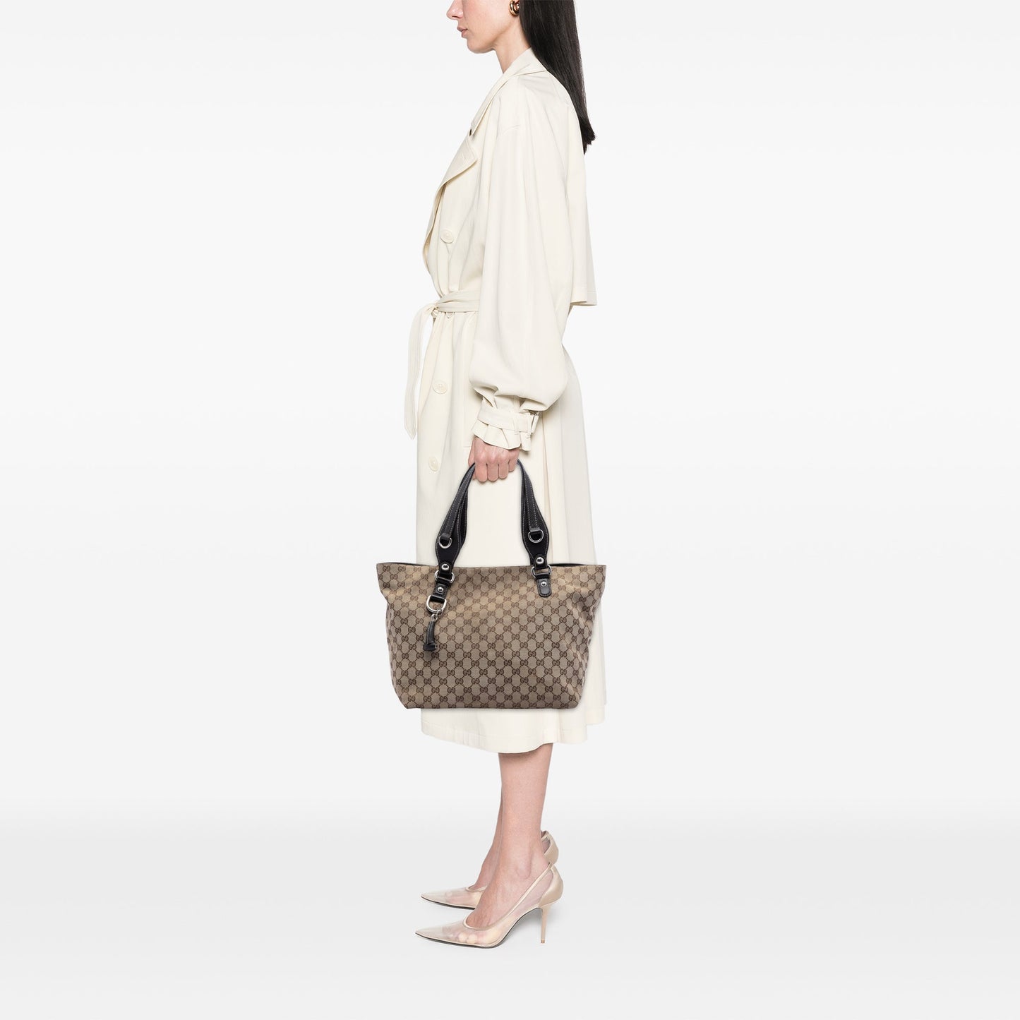 Gucci Medium GG Canvas Icon Bit Tote