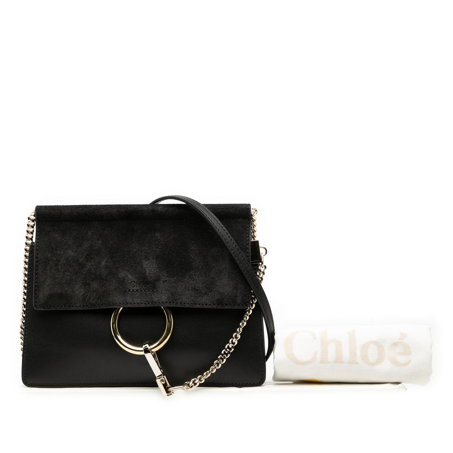 Chloé Small Calfskin and Suede Faye Crossbody