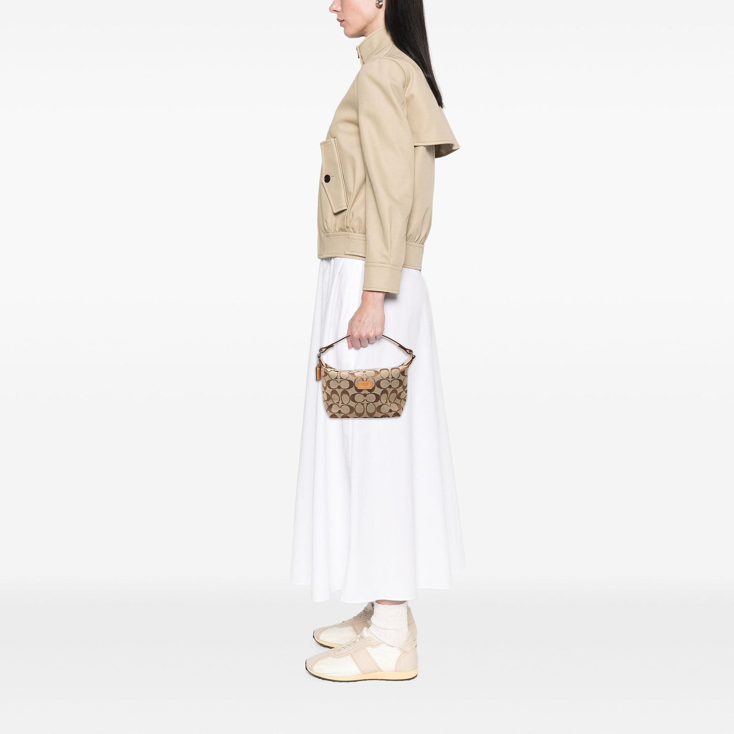 Coach Canvas Signature Sufflette Handbag