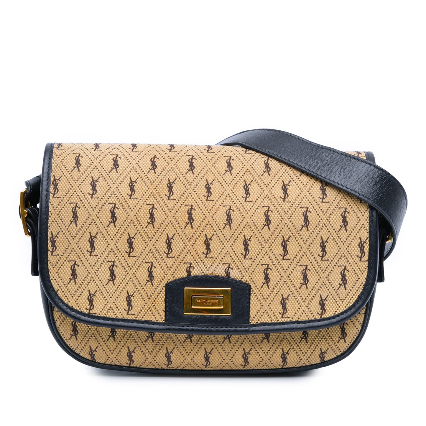Saint Laurent Medium Canvas Monogram All Over Crossbody