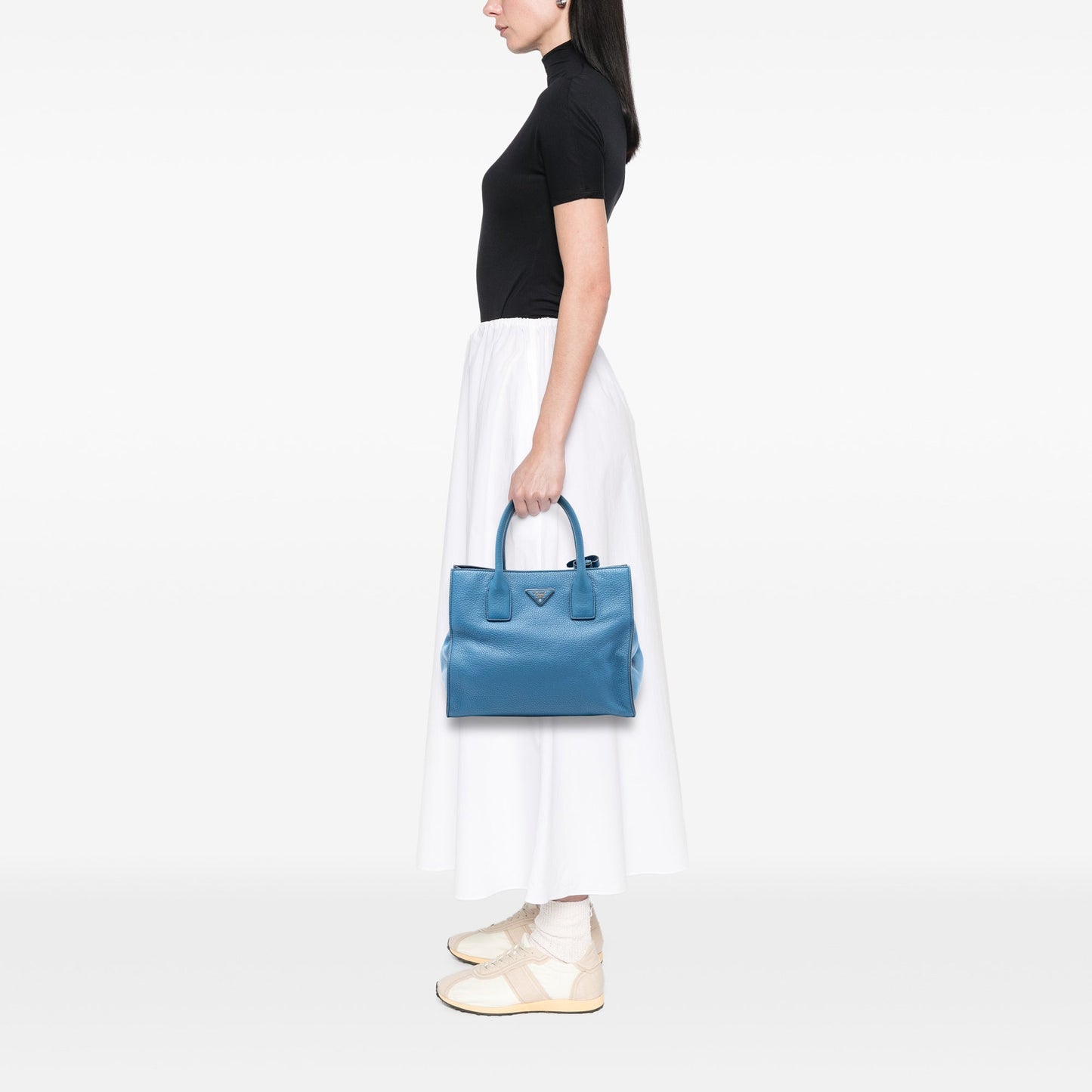 Prada Vitello Daino Open Convertible Tote