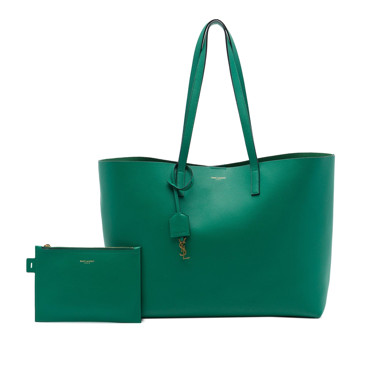 Saint Laurent Large Leather East West Shopping Tote