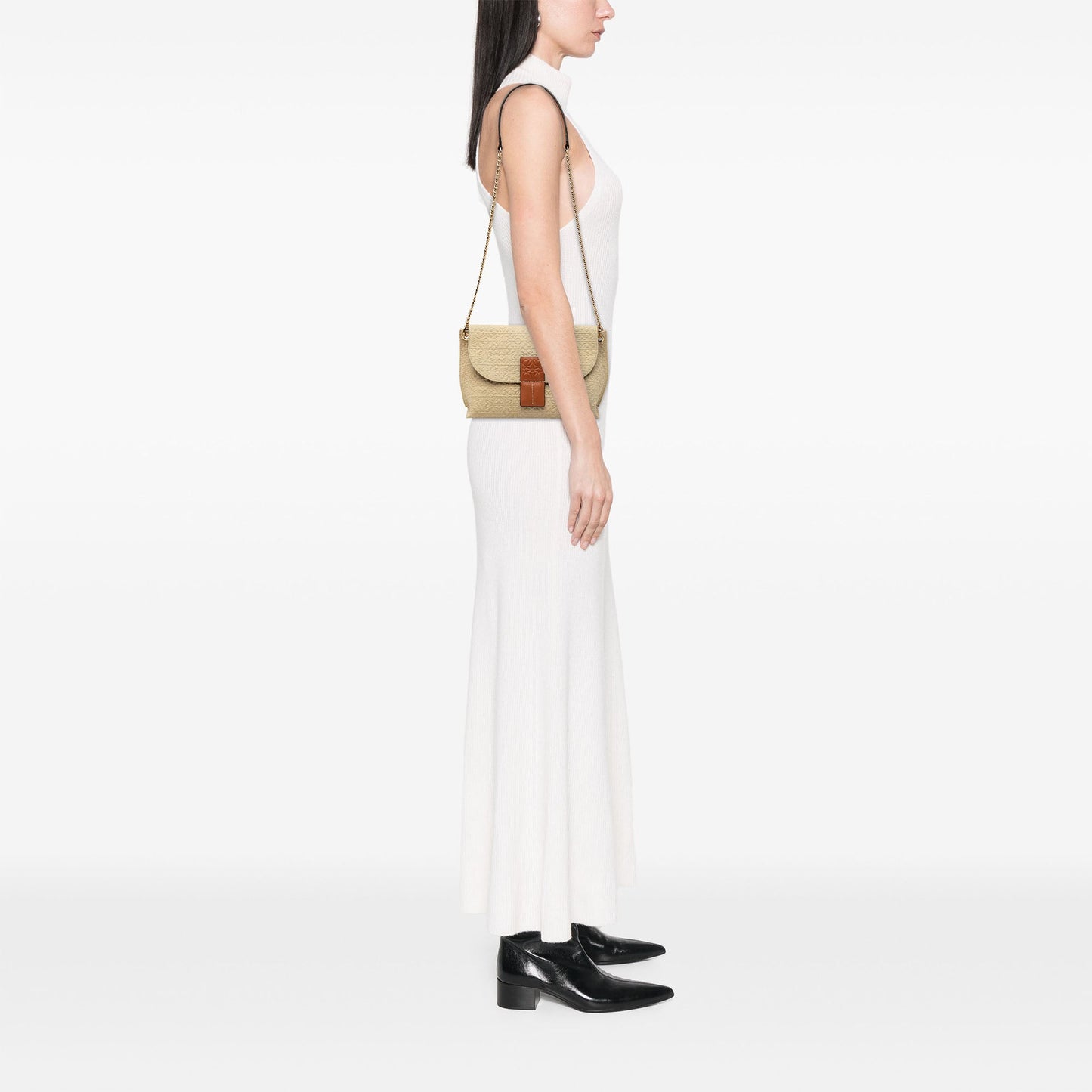 LOEWE Canvas Repeat Anagram Avenue Crossbody