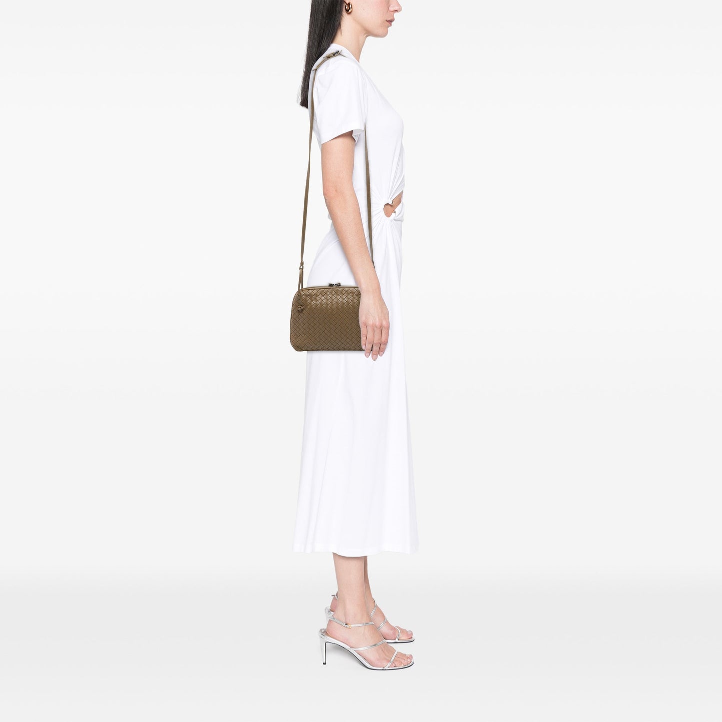 Bottega Veneta Nappa Intrecciato Nodini Crossbody