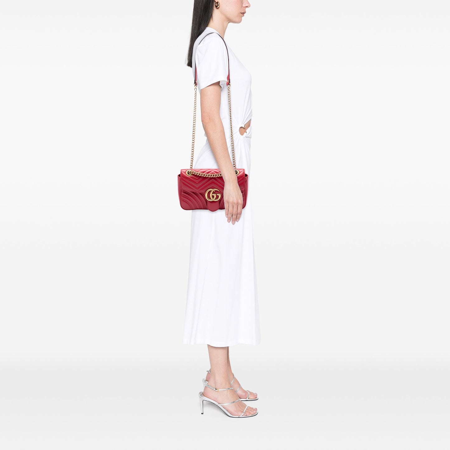 Gucci Medium GG Marmont Matelasse Calfskin Shoulder Bag