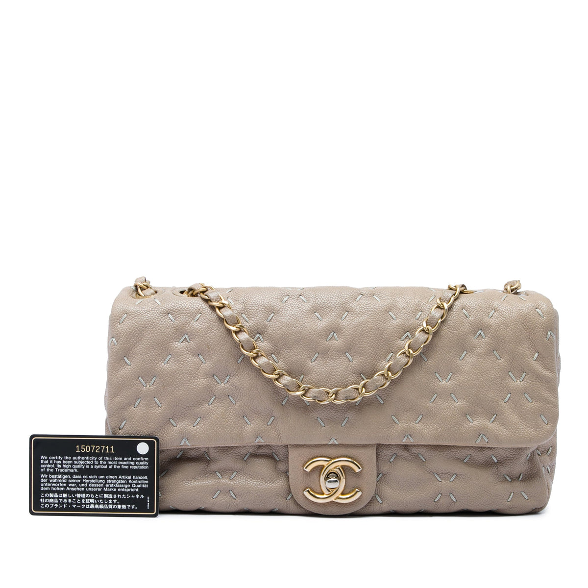 Chanel CC Caviar Wild Stitch Flap