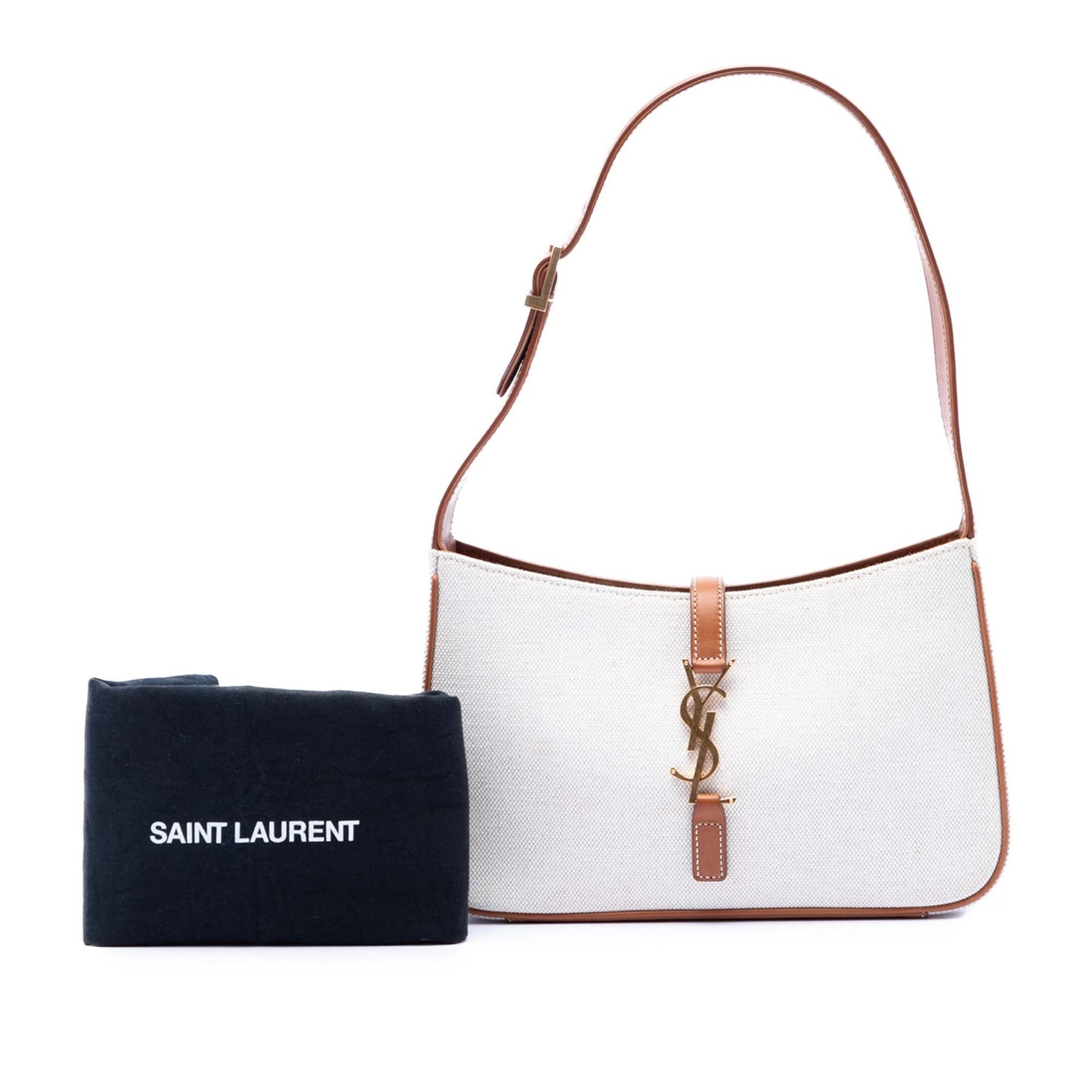 Saint Laurent Canvas and Leather Le 5 a 7